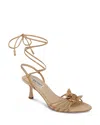 Badgley Mischka Collection Darlyn Ankle Wrap Sandal In Reed Leather