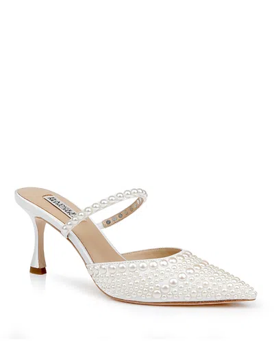 Badgley Mischka Women's Duchess Faux Pearl Pumps