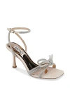 BADGLEY MISCHKA WOMEN'S EFFIE ANKLE STRAP HIGH HEEL SANDALS