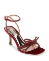 Badgley Mischka Women's Effie Ankle Strap High Heel Sandals In Red