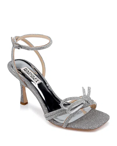 BADGLEY MISCHKA WOMEN'S EFFIE ANKLE STRAP HIGH HEEL SANDALS