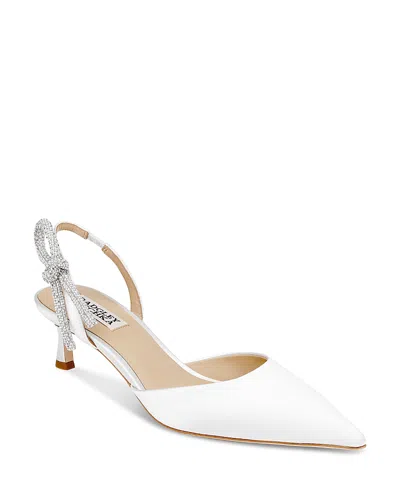 Badgley Mischka Women's Gentry Pointed Pumps In White