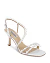 Badgley Mischka Collection Gretta Slingback Sandal In White