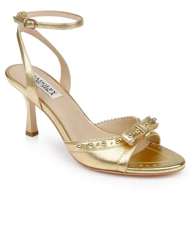 Badgley Mischka Women's Guliana Pointed Toe Dress Sandals In Gold