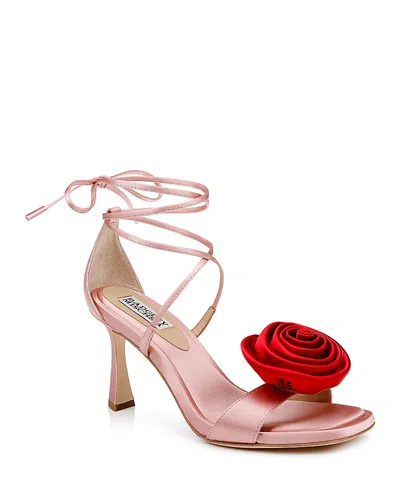 BADGLEY MISCHKA WOMEN'S JANELLE ANKLE TIE SANDALS