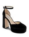 Badgley Mischka Collection Jayda Ankle Strap Platform Pump In Black