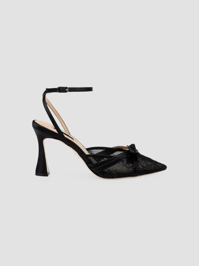 Badgley Mischka Women's Josie 85mm Satin Pumps In Black Satin