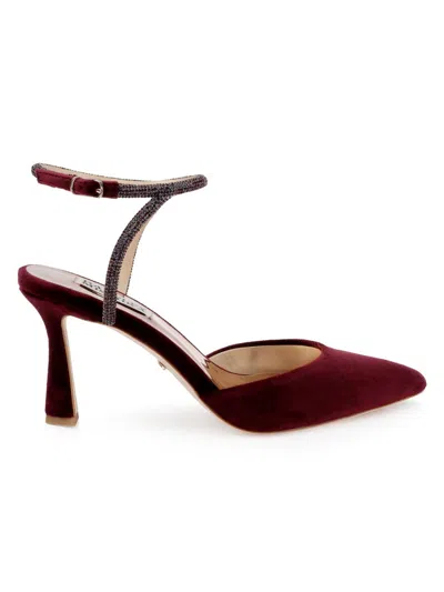 Badgley Mischka Kamilah Pumps In Burgundy