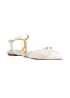 Badgley Mischka Women's Karine Ballet Flats In Soft White In White