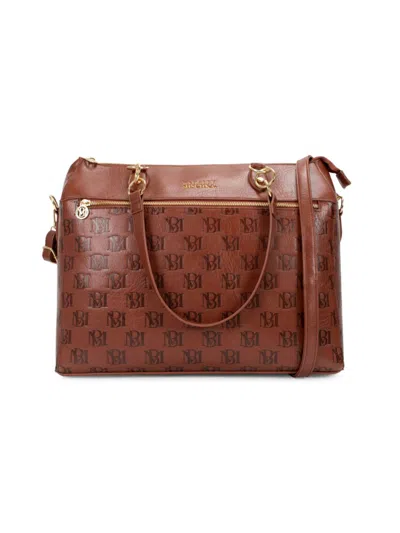 Badgley Mischka Kids' Women's Madalyn Vegan Leather Weekender Tote In Tan