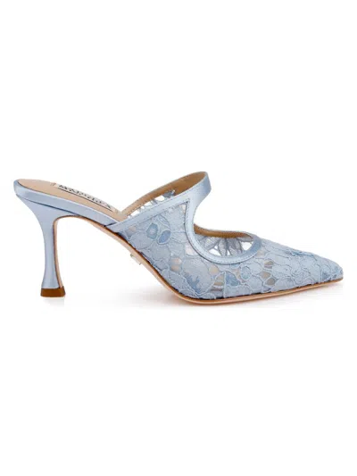 Badgley Mischka Oaklyn Cutout Mule In Blue