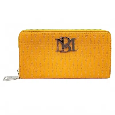 Badgley Mischka Women's Quilted Detailed Stitching Long Wallet In Yellow
