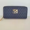 Badgley Mischka Women's Quilted Long Wallet With Phone Pocket In Navy In Blue