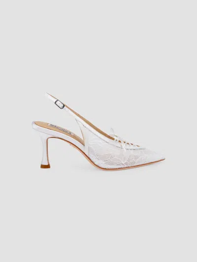 Badgley Mischka Women's Raine 75mm Lace Slingback Pumps In Multi