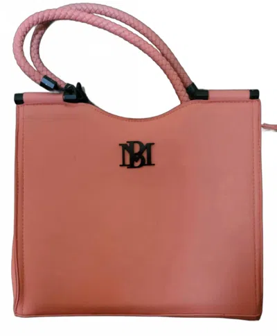 Badgley Mischka Women's Vegan Leather Handbag In Coral Color In Multi
