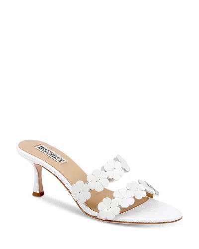Badgley Mischka Women's Watertown Slides In White