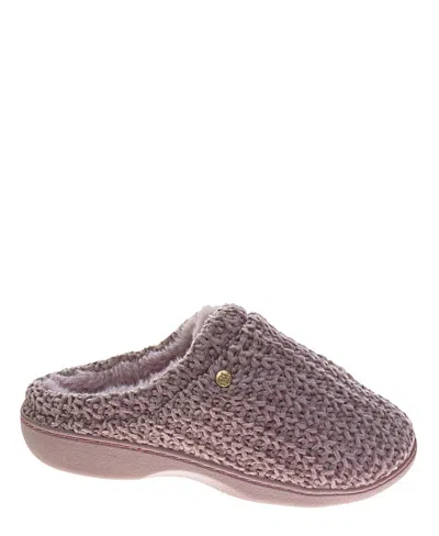 Badgley Mischka Women's Weaved Metal Logo Accent Slippers In Pink