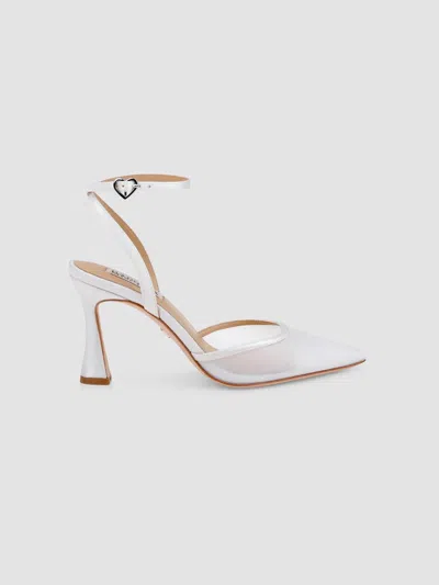Badgley Mischka Women's Yordan 85mm Satin & Mesh Pumps In White Satin
