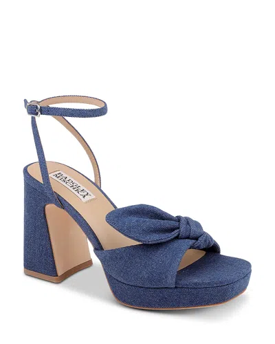 Badgley Mischka Women's Yuki Platform Sandals In Blue