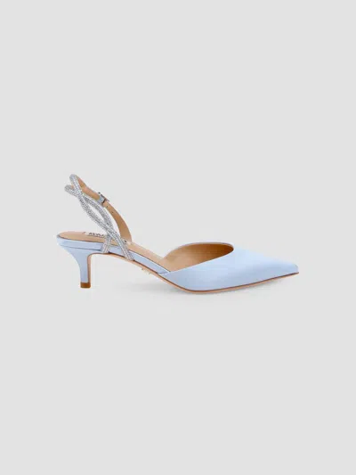 Badgley Mischka Women's Yulianna 45mm Satin Slingback Pumps In Blue Satin