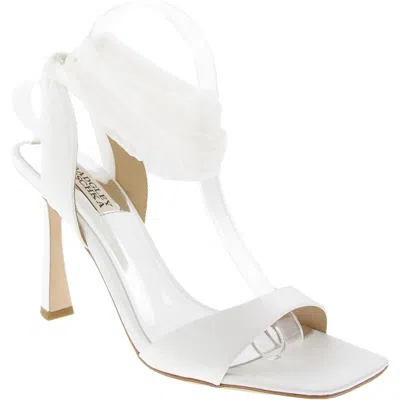 Badgley Mischka Womens Metallic Satin Heels In Multi