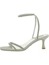 Badgley Mischka Womens Satin Embellished Kitten Heels In Multi