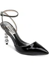 Badgley Mischka Indie Ii Ankle Strap Pointed Toe Pump In Black