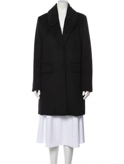 Pre-owned Badgley Mischka Wool Coat In Black