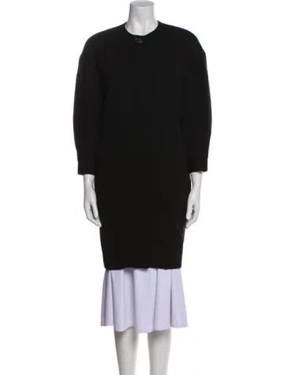 Pre-owned Badgley Mischka Wool Jacket In Black