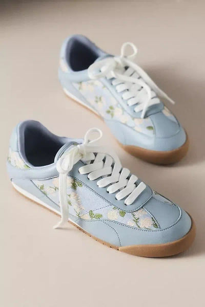 Badgley Mischka Wylie Jacquard Sneakers In Blue
