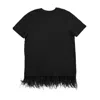 Baé Special Moments Women's T-shirt Dress With Feathers