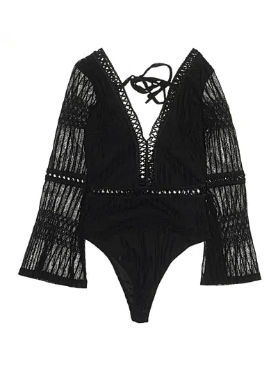 Pre-owned Baevely Bodysuit In Black