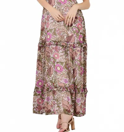 Baevely By Wellmade Claire Floral Maxi Dress In Multi