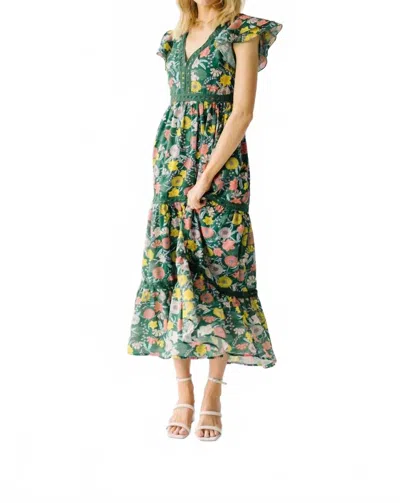 Baevely By Wellmade Gossett Dress In Green