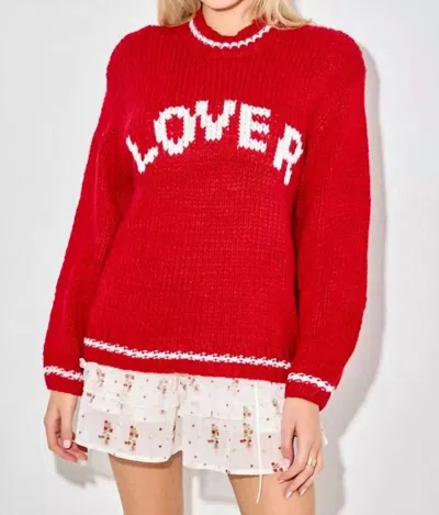 Baevely By Wellmade Lover Sweater In Red