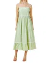 Baevely By Wellmade Modest Babe Dress In Light Green In Green