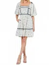 Baevely By Wellmade Nice To Meet You Dress In White/ Blue