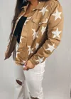Baevely By Wellmade Star Struck Jacket In Gold In Gold