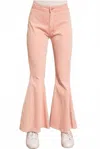 Baevely By Wellmade Sweet Soul Flares In Blush In Gold