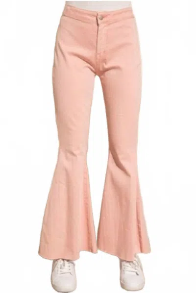 Baevely By Wellmade Sweet Soul Flares In Blush In Pink