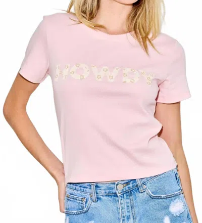 Baevely By Wellmade The Hallie Short Sleeve Top In Pink