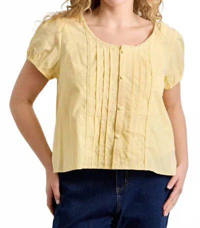 Baevely By Wellmade The Jolie Top In Yellow