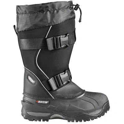 Pre-owned Baffin Impact Round Toe Snow Womens Black Casual Boots 40100048-001