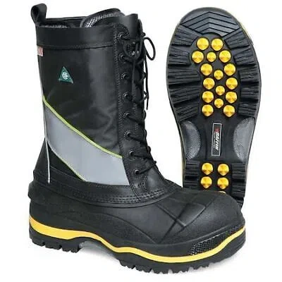 Pre-owned Baffin Pola-mp01-bk2 Size 14 Men's Miner Boot Steel Work Boot, Black