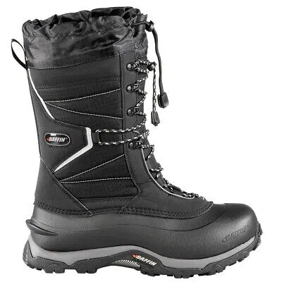 Pre-owned Baffin Sequoia Lace Up Snow Mens Black Casual Boots Litem009-001