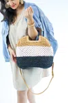 Bag Boutique Beach Babe Crossbody Bag In Tan In Multi