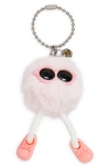 Bag Crap Walking Pompom Bag Charm In Pink