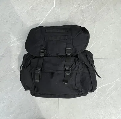 Pre-owned Bag X Military Vintage Military Mulitpocket Tactical Backpack In Black