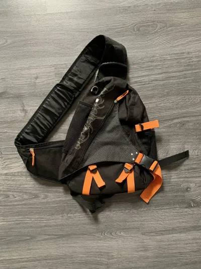Pre-owned Bag X Outdoor Life Cool Vintage Crossbody Sling Bag Gorpcore In Black Orange