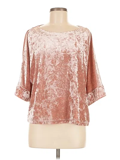 Pre-owned Bagatelle 3/4 Sleeve Blouse In Brown